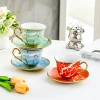فنجان القهوة الفخارية الفاخرة والمذهلة من فنجان القهوة المتصدع في بنوم بنه details Picture